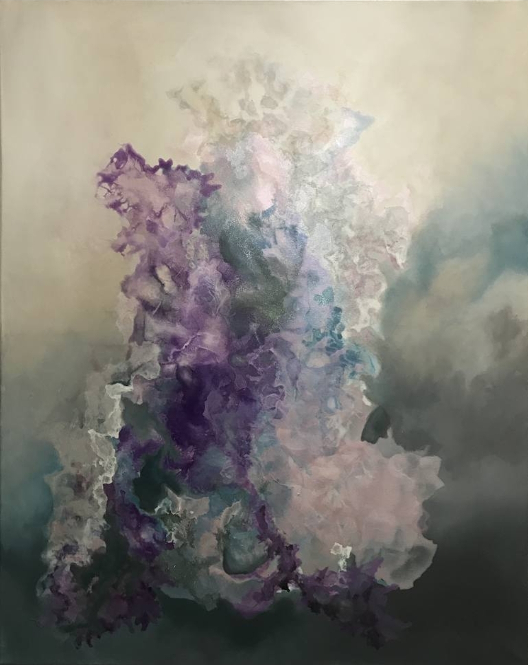 Transcendence of Choice - Abstract visualization of free will emerging from beyond determinism